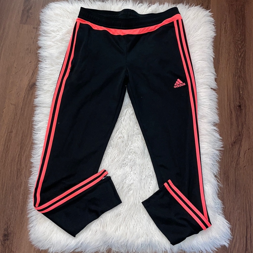 Adidas Hot Pink Stripe Climacool Track Pants